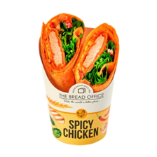 The Bread Office wrap spicy chicken